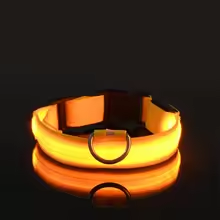 Dog Collar Nylon LED Night Safety Flashing